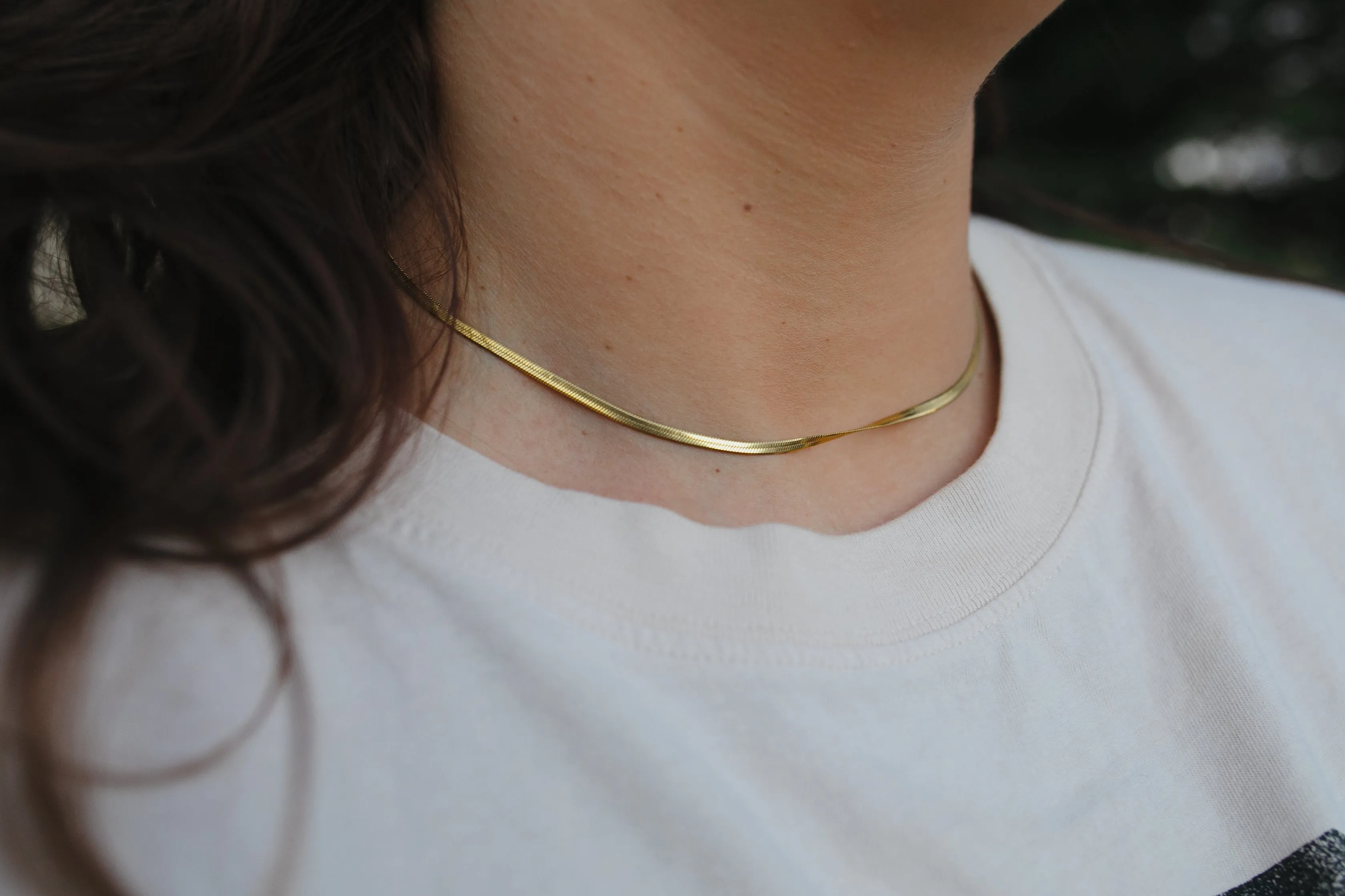 2.5mm Herringbone Necklace