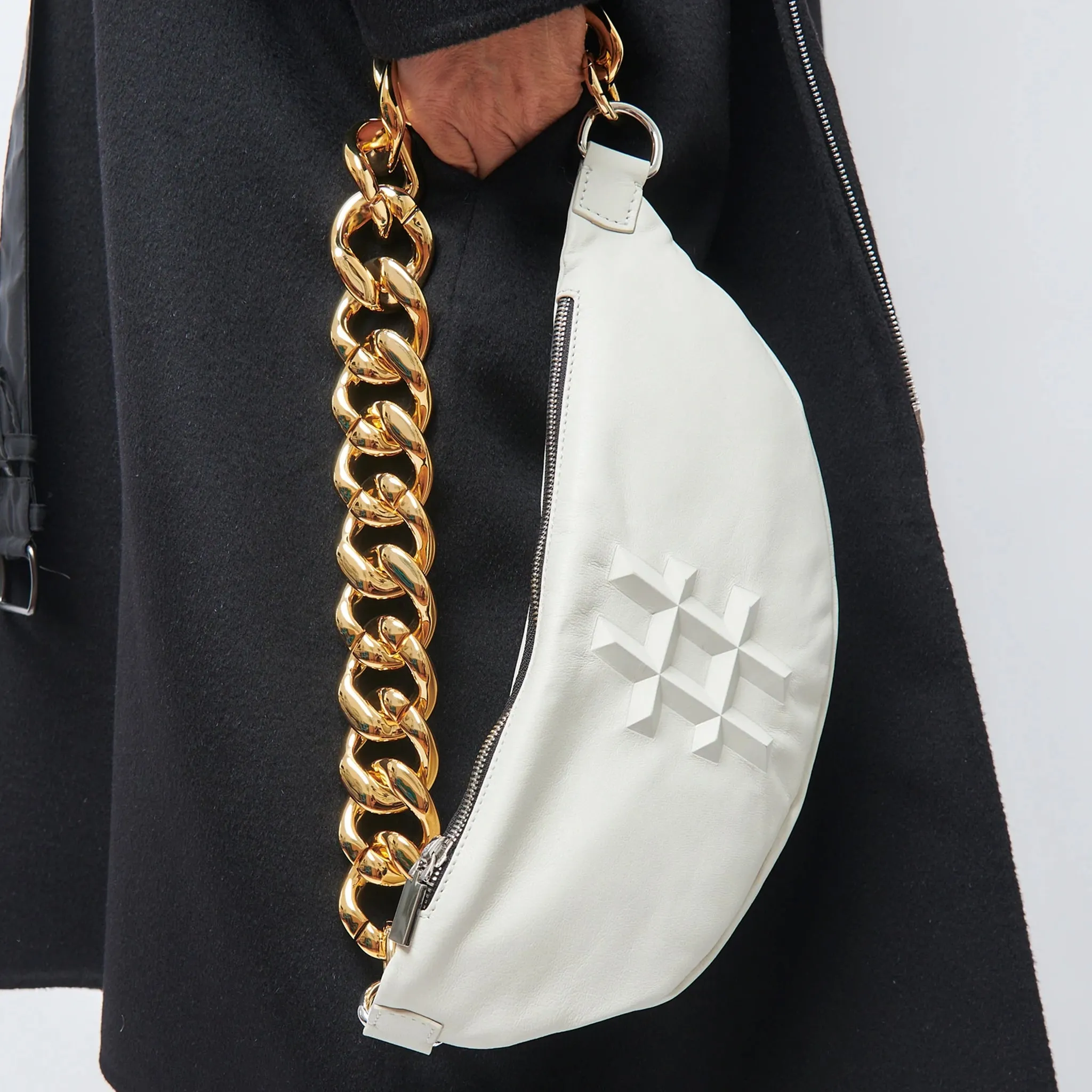 Chunky Metal Bag Chain - Gold