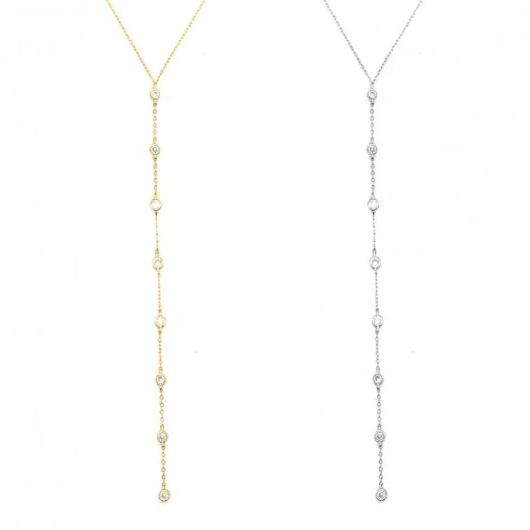 COVA LARIAT DAINTY NECKLACE