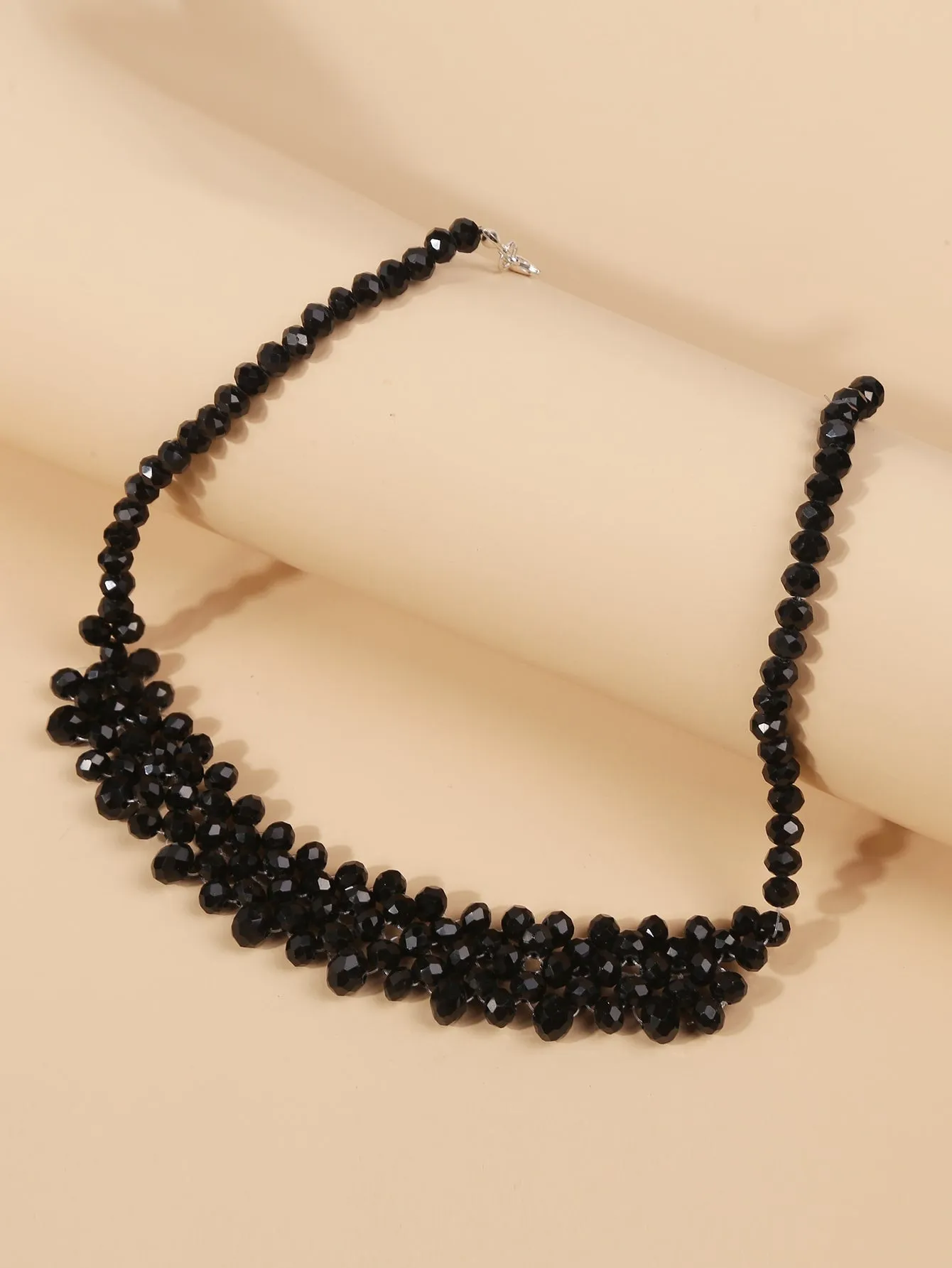 Crystal Black Beaded Necklace for Women Girls Accessories Jewelry Gifts Gift for