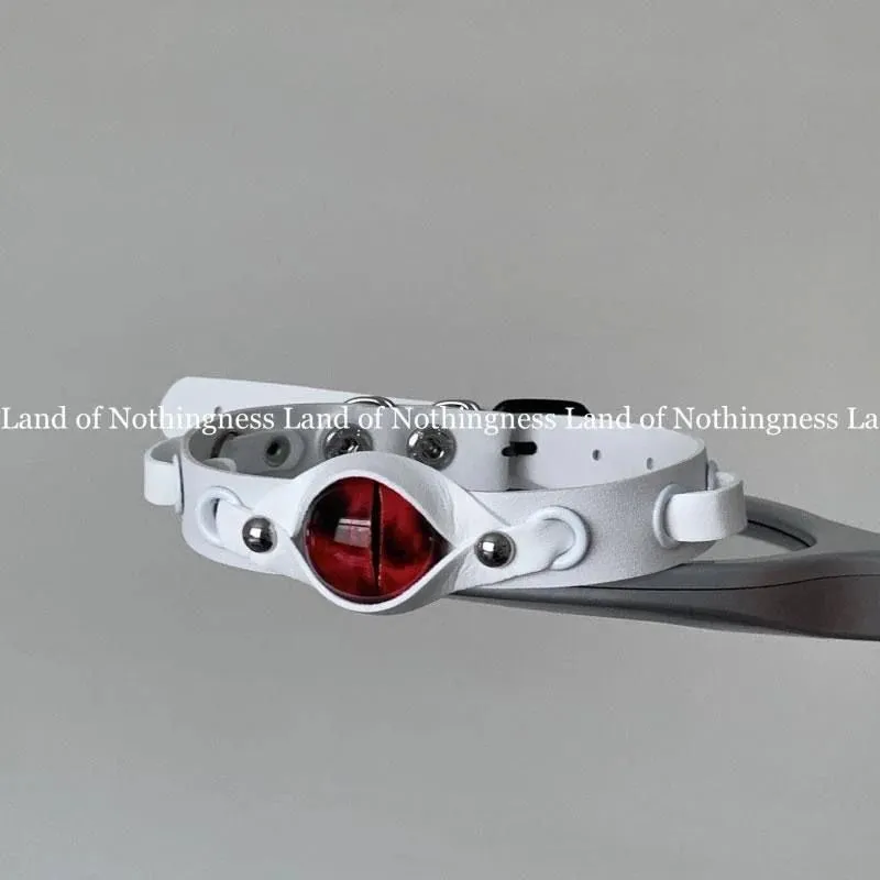 Evil Eyes PU Leather Choker