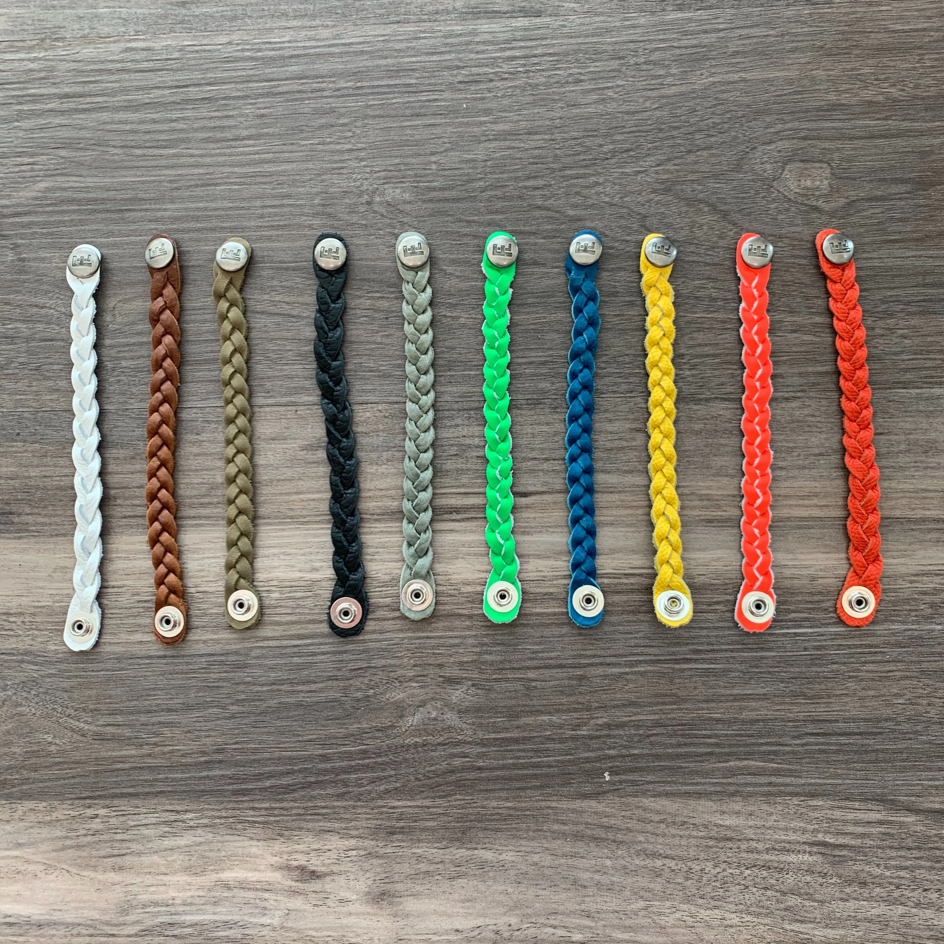 Flourish Leather Co - Kids Braided Leather Bracelet (Various Colors Available)
