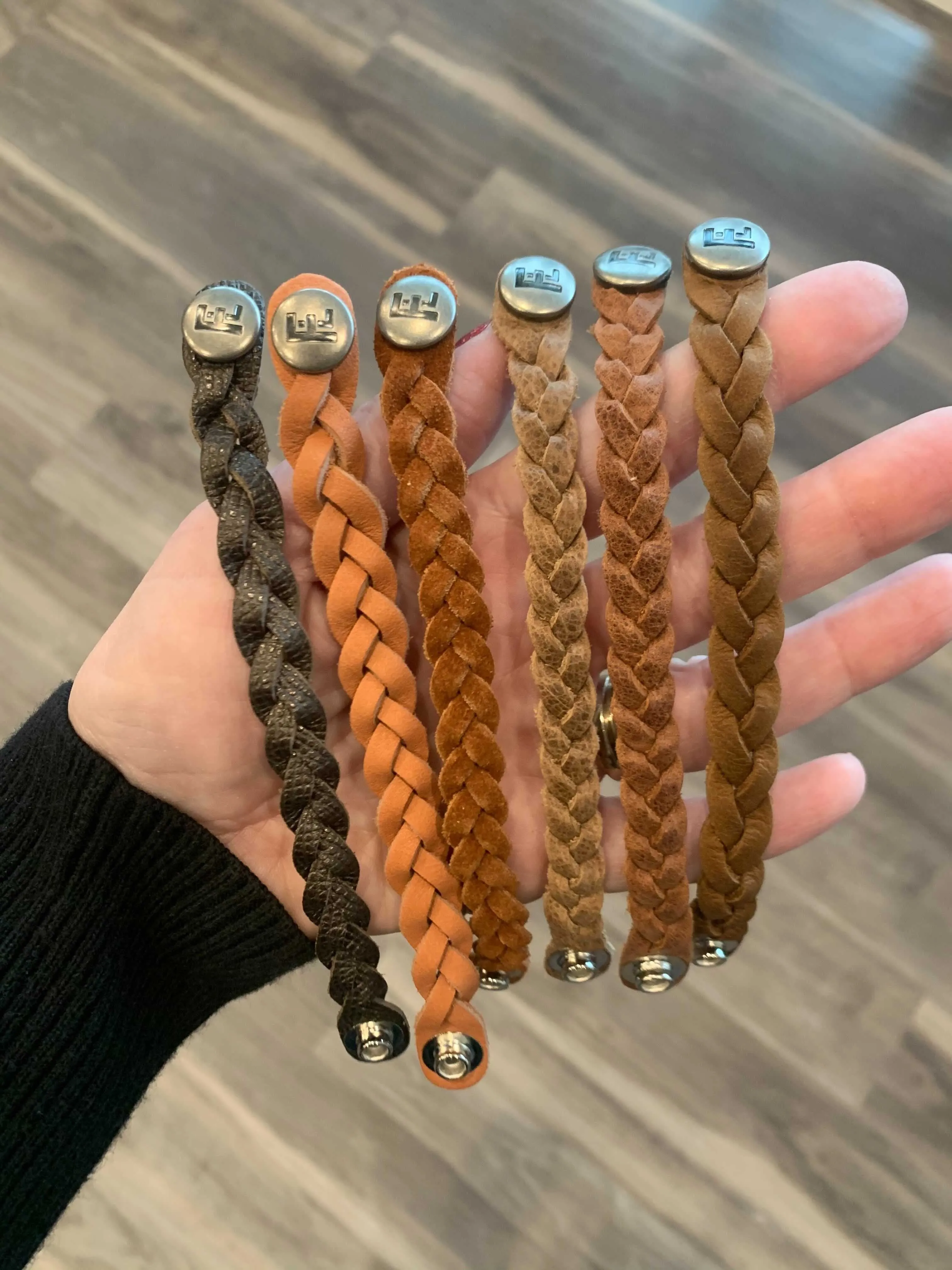 Flourish Leather Co - Kids Braided Leather Bracelet (Various Colors Available)