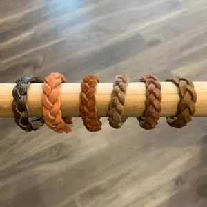 Flourish Leather Co - Kids Braided Leather Bracelet (Various Colors Available)
