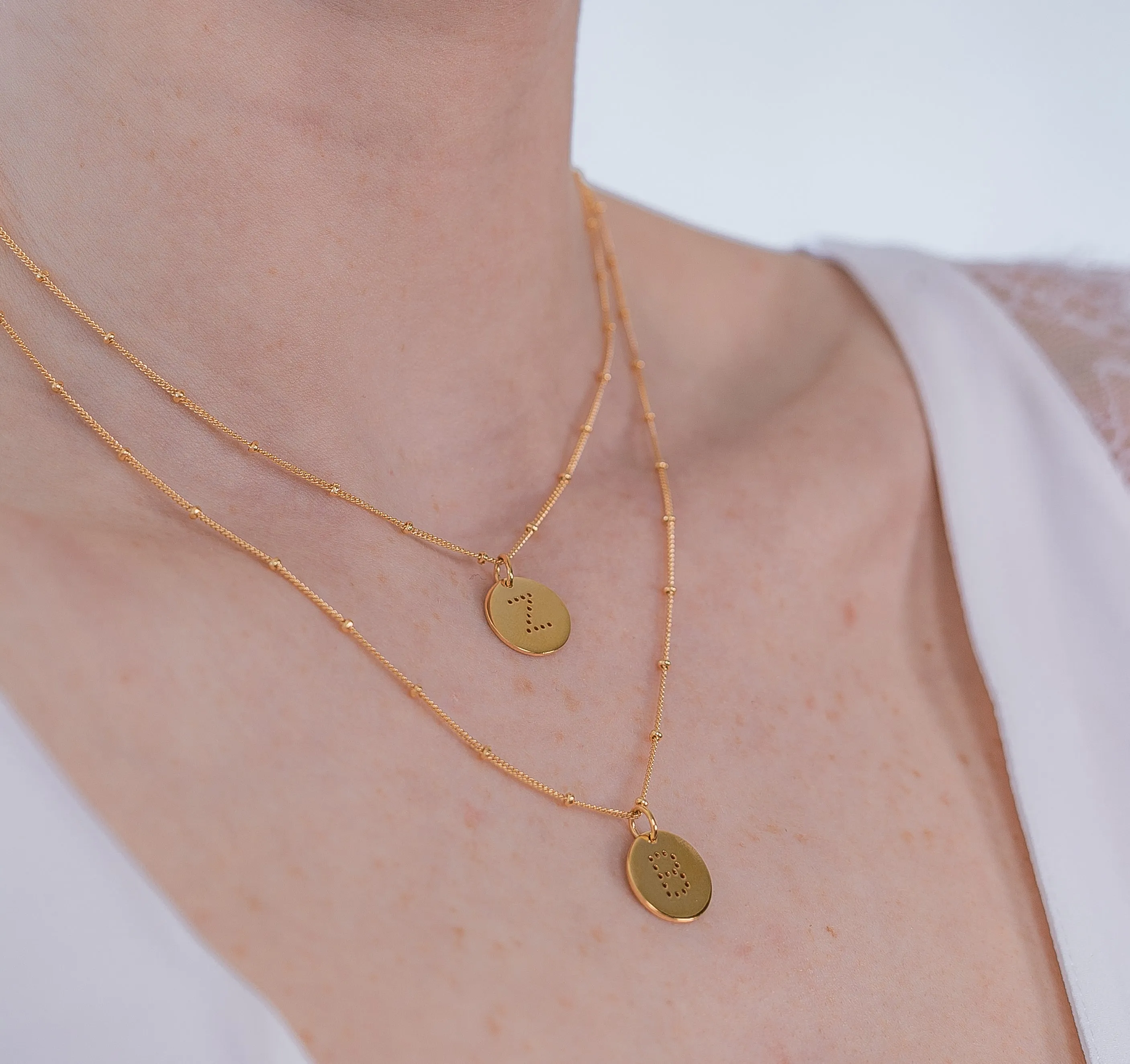 Gold Vermeil Alphabet W Necklace