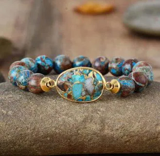 Handmade Creative Woven Bracelet Love Stone Winding Bracelet
