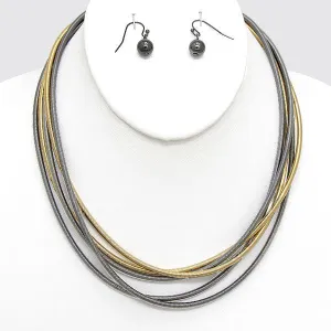 iLLASPARKZ Layered Metal Spring Necklace