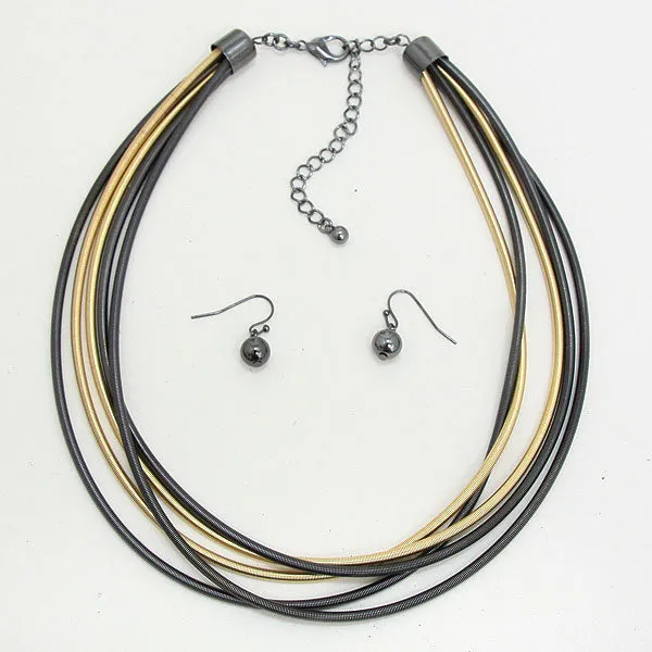 iLLASPARKZ Layered Metal Spring Necklace