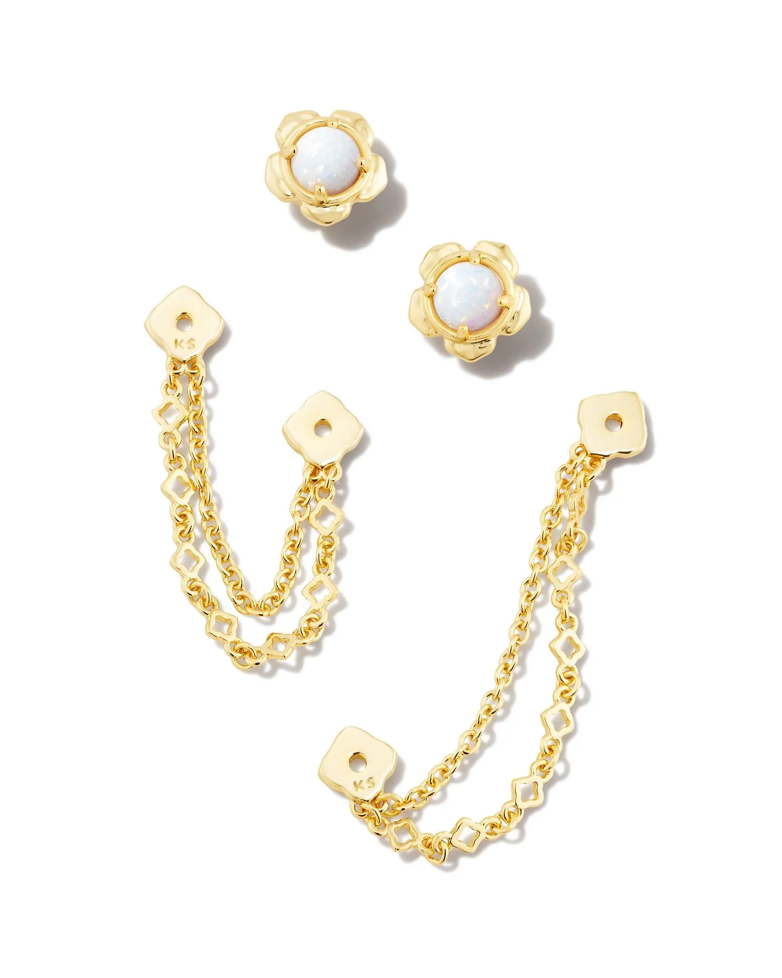 Susie Gold Ear Jacket Earrings