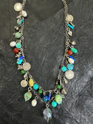Treasure Layered Charm Necklace