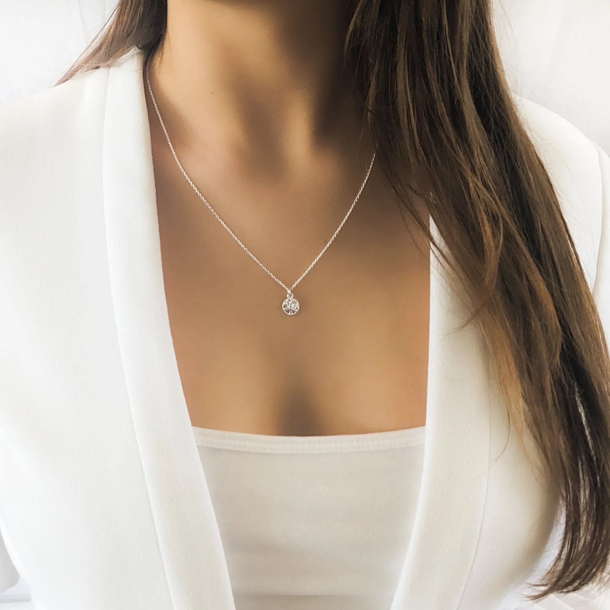 Tree of Life Cubic Zirconia Necklace