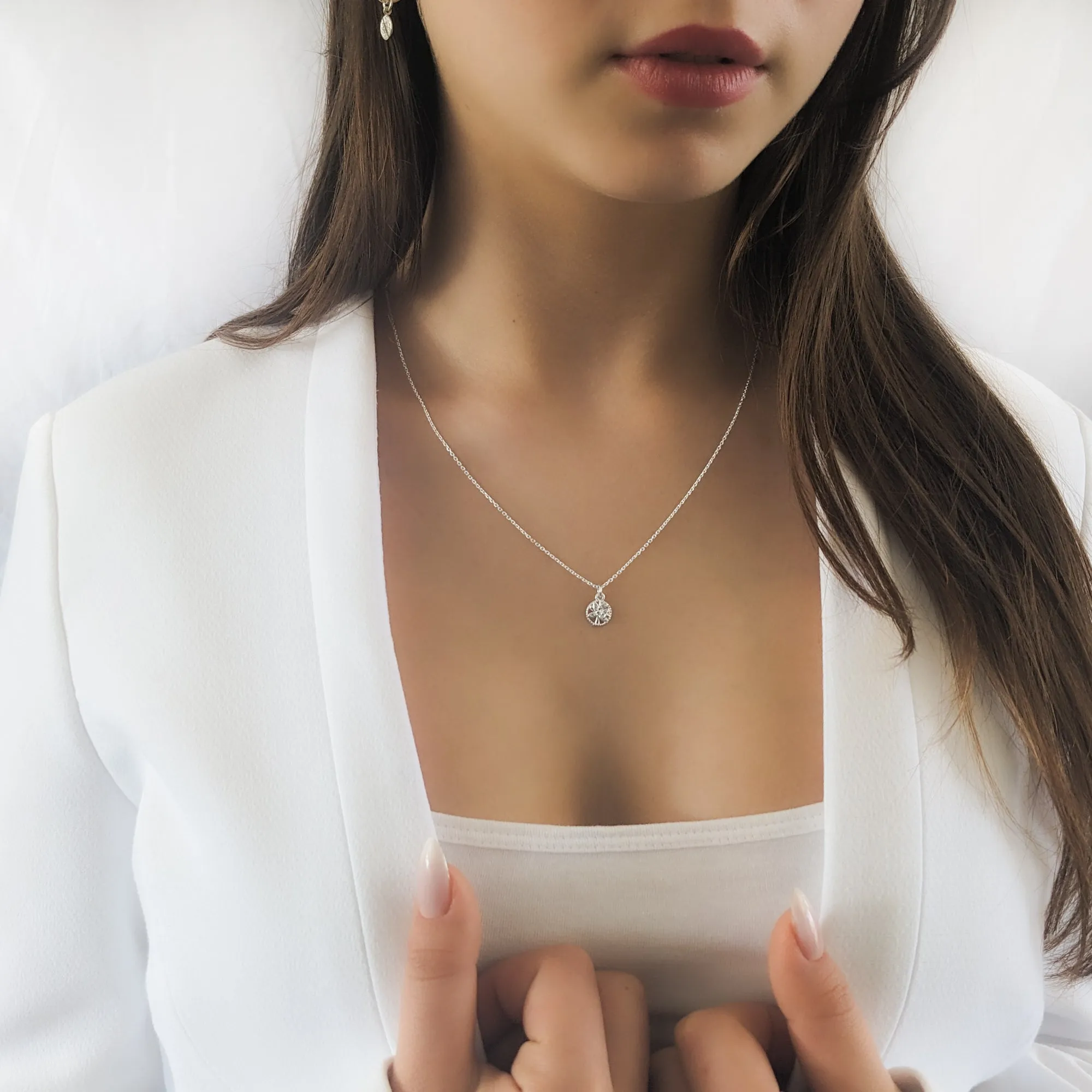 Tree of Life Cubic Zirconia Necklace