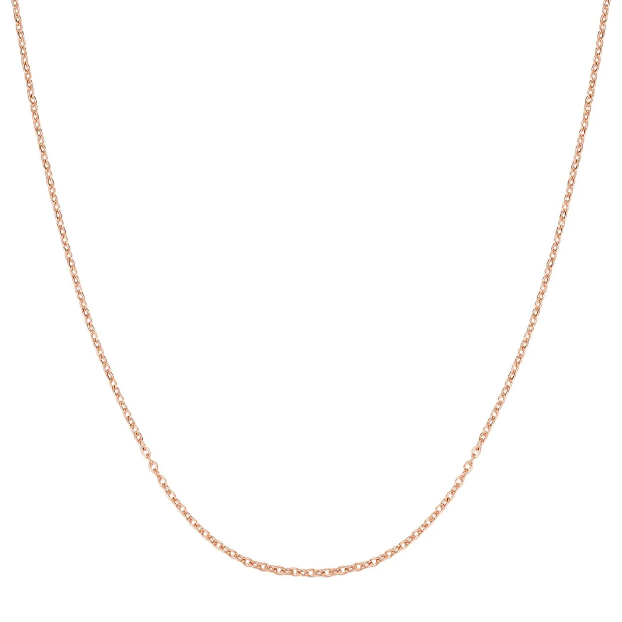 Unisex Cable Chain Necklace Gold