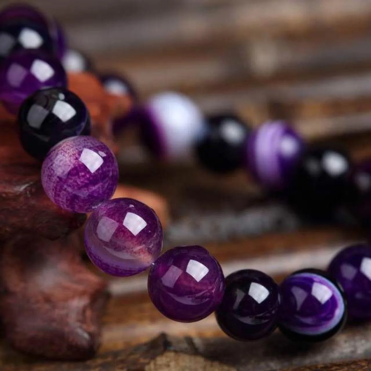 Violet Agate Nature Wonder Bracelet